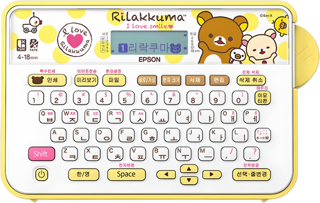 엡손 리락쿠마 라벨 프린터, LW-H200RK, 1개