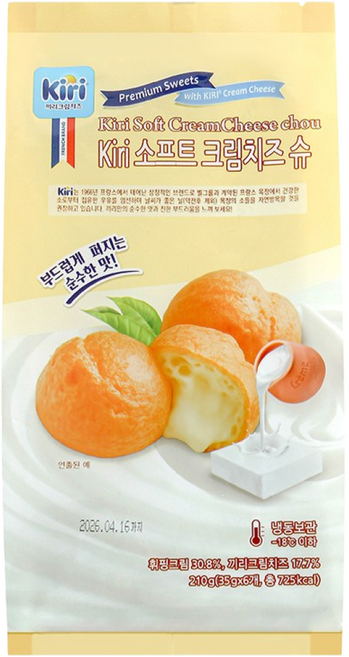 끼리 소프트 크림치즈 슈(6입) 1개, 210g