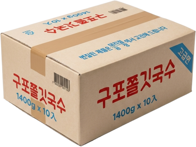 구포쫄깃국수소면 1.4kgx10개(1박스), 14kg, 1박스