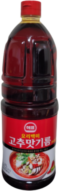 해표 요리백미 고추맛기름, 1.8L, 2개