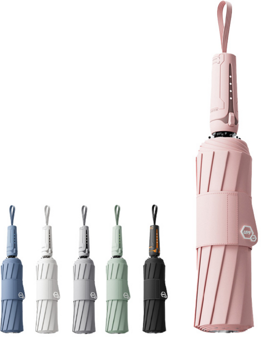 별의 바다 자외선차단 우양산 4세대 3단 하이테크 손잡이 접이식 자동 우산 + 커버포함