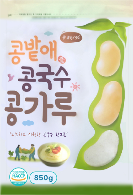 콩밭애 콩국수 콩가루 850g 콩국물 콩물 분말 콩국, 1개