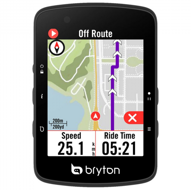 브라이튼 라이더 650 자전거 속도계, 블랙, 1개