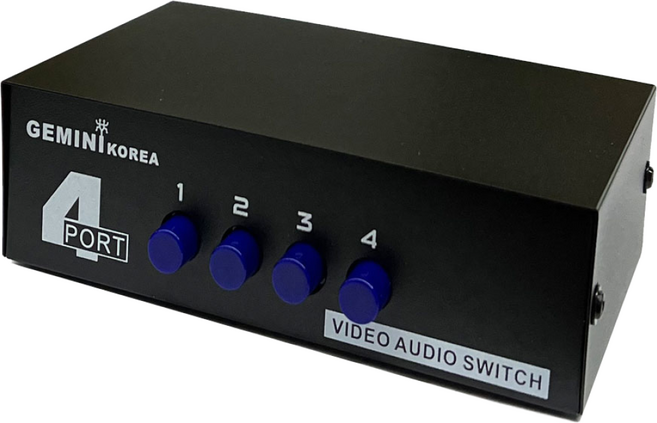4포트 4:1 AV셀렉터 비디오/오디오/캠코더/게임기 셀렉트스위치 영상컨트롤러