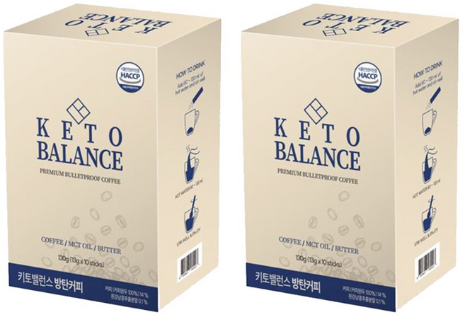 키토밸런스 방탄커피 버터커피, 13g, 10개입, 2개