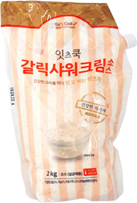 잇츠쿡 갈릭샤워크림소스 2kg, 1개