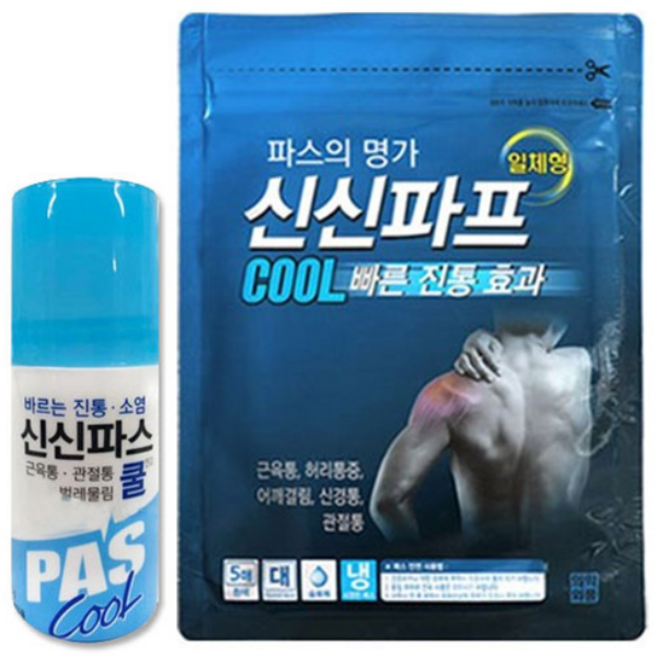 신신제약 바르는 진통/소염 신신파스 쿨연고 60g + 신신파프 쿨 (5매입), 1개