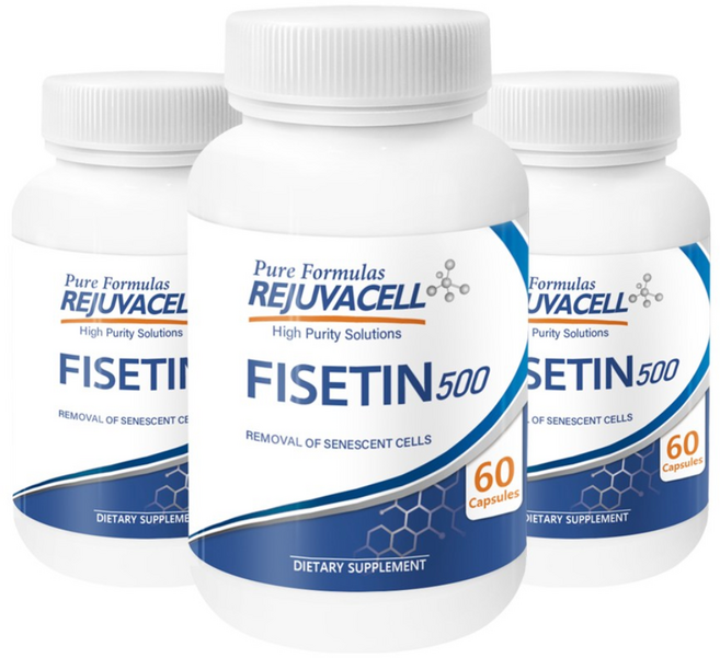 리쥬바셀 피세틴 500mg 99% 순도 60캡슐 3병, 60정