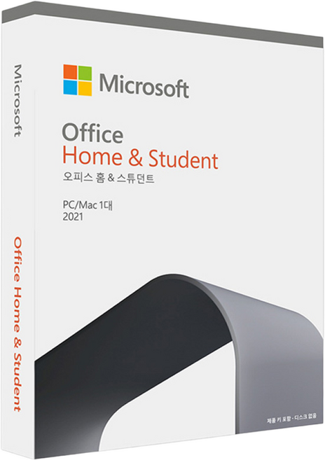[한국MS정품] 마이크로소프트 Ms Office 2021 Home and Student PKC 가정용 한글, Office 2021 Home PKC 가정용 한글