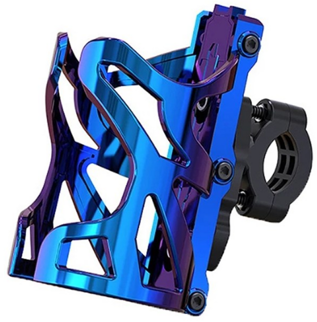 오토바이 편한 컵홀더 라이더 배달대행 물병 음료거치대, 1개, 핸들바고정 버닝