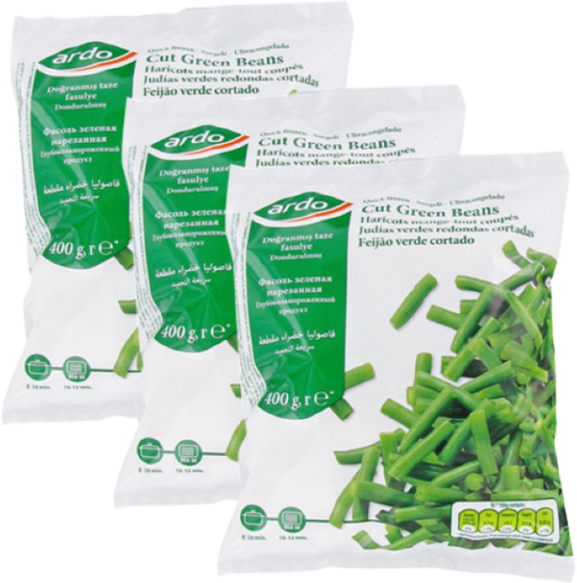 (소비기한. 26.5.1일 까지)[ARDO] 냉동 그린빈 400g, 3개