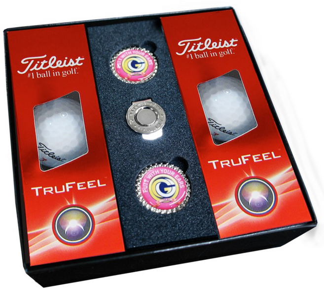 타이틀리스트 트루필 6구 볼마커 골프공선물 세트, 1개
