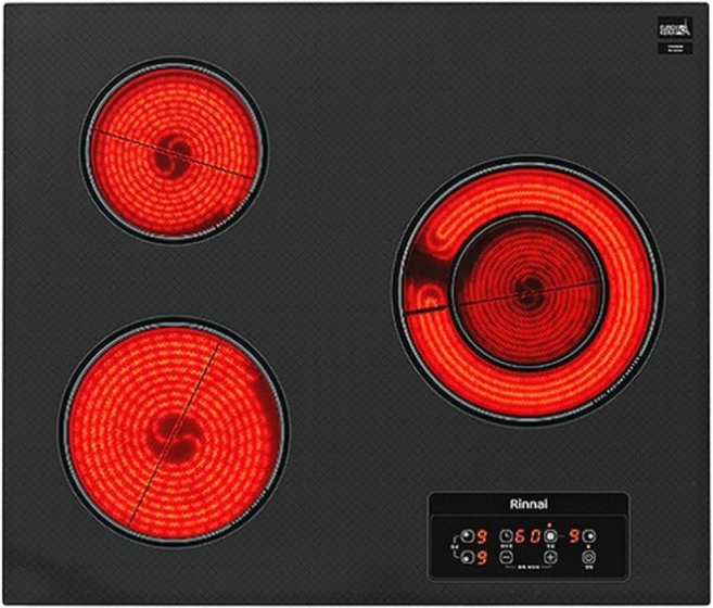 린나이 빌트인 3구 하이라이트 전기렌지, B-33A