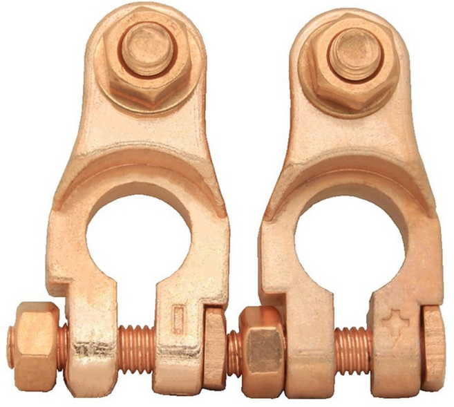 진주바다 자동차 배터리 터미널 단자 대형차 버스 음극(-) 양극(+) 2개 1세트