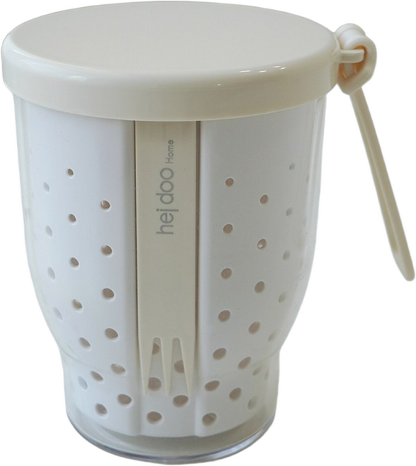 [헤이두 홈] 더 넉넉한 후르츠 팟 샐러드 밀프랩 용기 런치팟 프루트팟, 1개, 화이트