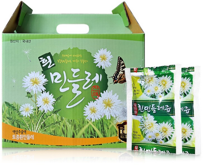 야생초건강원 하얀민들레즙 1box 100mg 60포, 60개