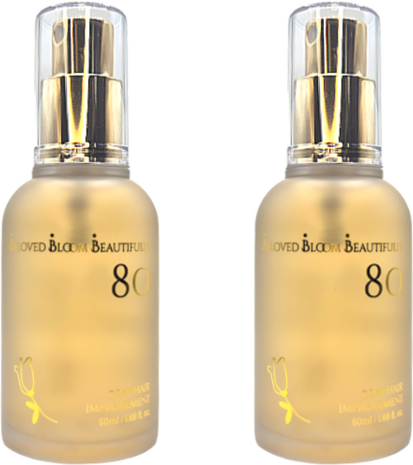 (비비비80) Y존 체모새치 개선제 흰색음모를 염색없이 블랙턴, 2개