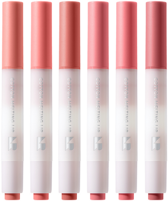 네이처리퍼블릭 [1+1] 코튼 멜팅 립, 2개, 1.4g, 06 몽롱모브