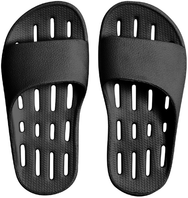 디어커스 아동용 누볼라 EVA 욕실화, 블랙, 1개