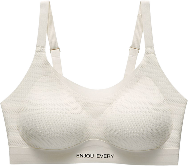 여성용 볼륨업 처짐 방지 부유방 보정 심리스 브라 노와이어 편한 스포츠 브라탑