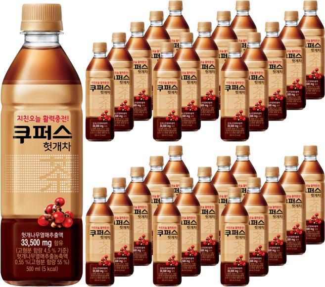 팔도 쿠퍼스 헛개차, 500ml, 60개