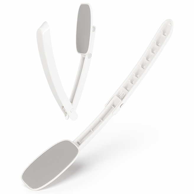 스타일포유 접이식 등 바르미, 1개, 화이트