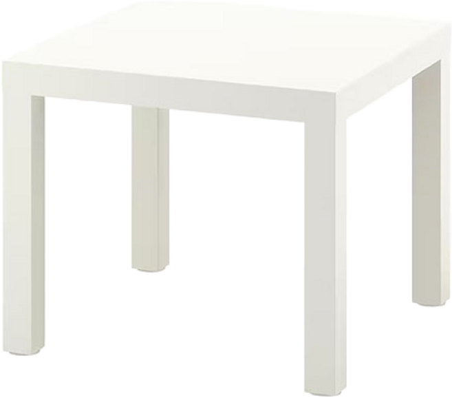 이케아 LACK 보조테이블 (55x55cm/화이트)/협탁, 화이트