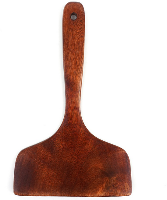 옻칠 계란말이 대형 와이드 뒤집개, 1개, 우드