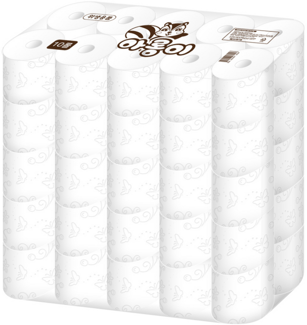 한아름산업 천연펄프 두루마리 아롱이 화장지 3겹 40M 50롤, 50개입, 1개