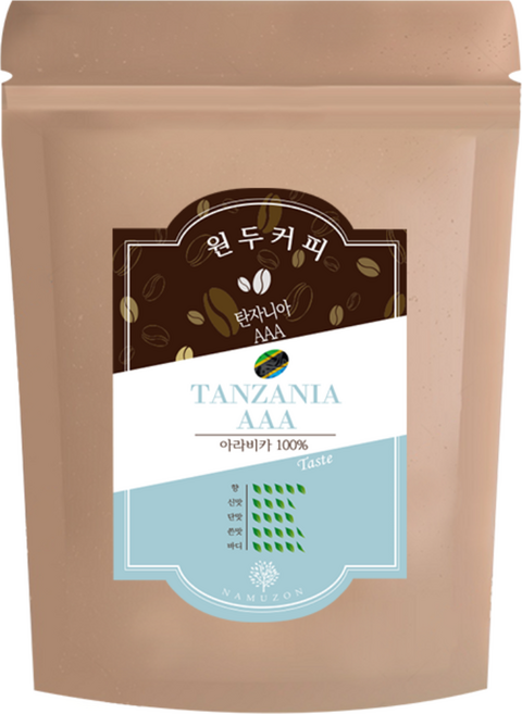 [기본 원두] 탄자니아AAA_홀빈, 1개, 500g, 홀빈(분쇄안함)