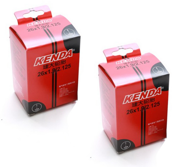 탑모아 KENDA 켄다 26X1.9-2.125 자전거 프레스타 튜브, 2개