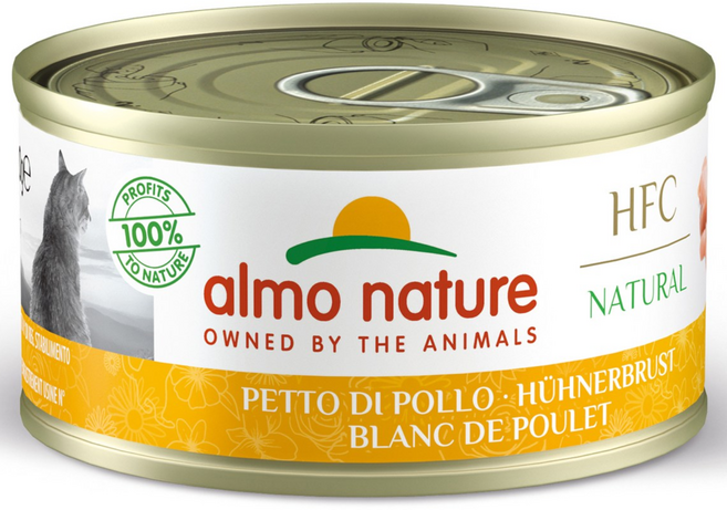 알모네이쳐 고양이 주식캔 습식사료 70g, 1개, 닭, 닭가슴살 70g