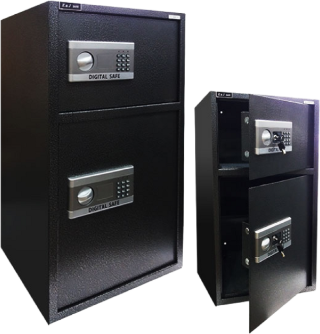 KJ-80EF 2단금고 대형금고 디지털철제금고 투입구제작가능