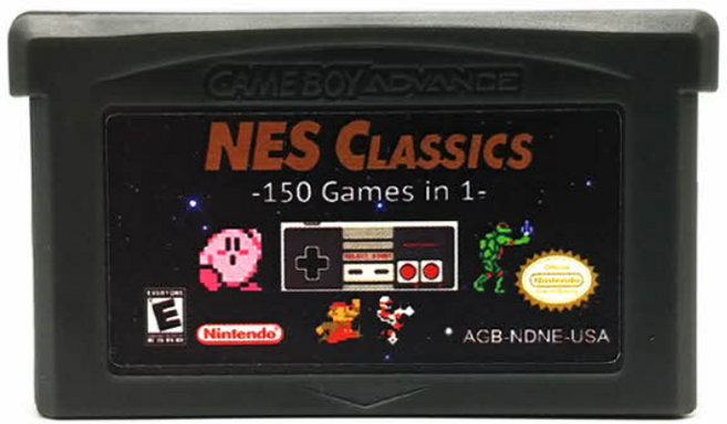닌텐도 GBA NES 150합팩 게임보이 어드밴스, 1개