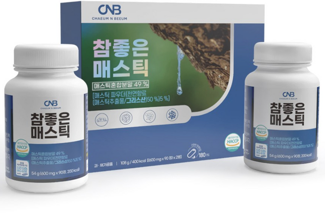 위건강엔 속편한 매스틱 매스틱검 180정 그리스 키오스 하이메스틱 분말, 2세트