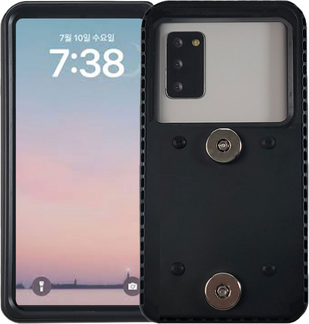 트라클 오토바이 배달대행 자석 범퍼 방수케이스, 아이폰타입