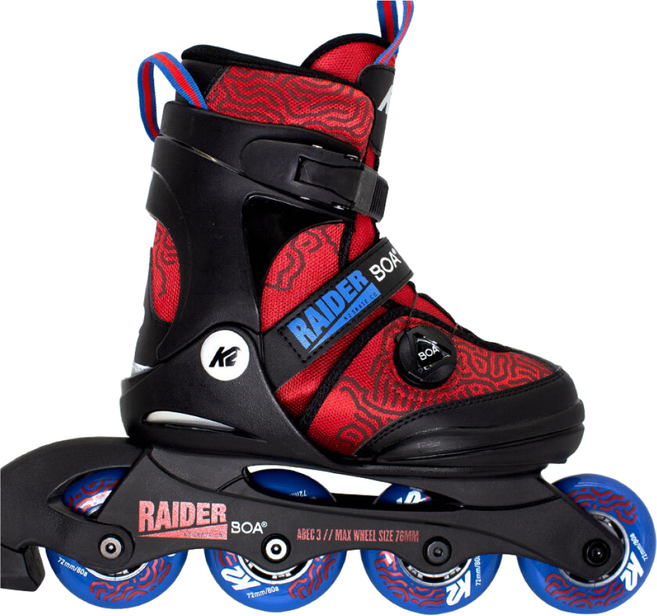 K2 정품 레이더 보아 레드블루 어린이 아동 인라인스케이트+신발항균건조기, 1개