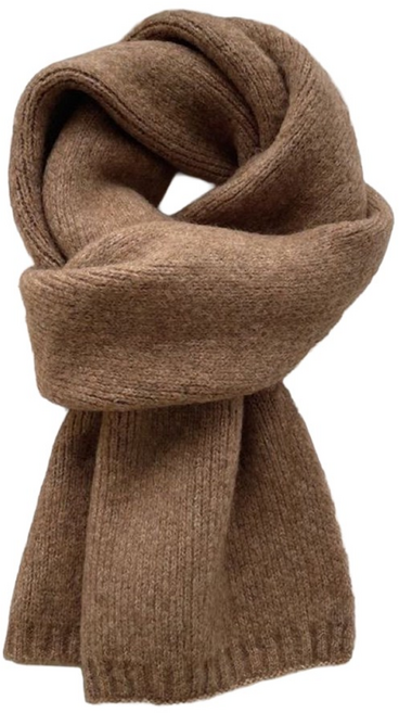 구쯔야 니트 목도리 남녀공용 쁘띠 울 겨울 털 무지 머플러 커플 선물 크리스마스 4컬러