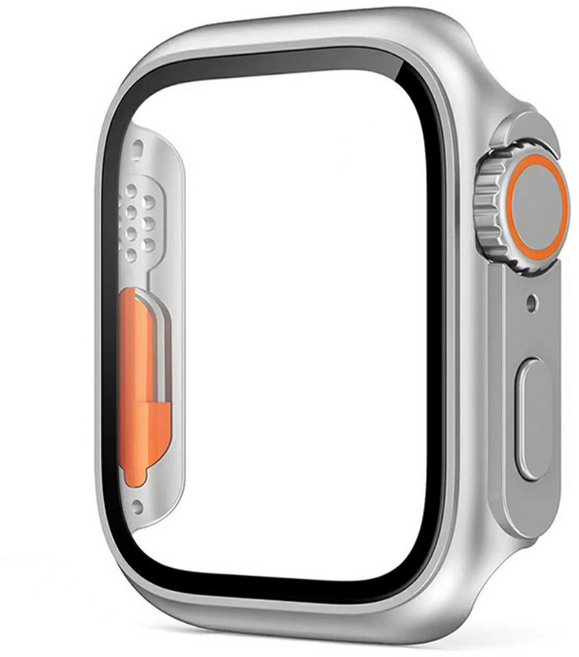 티엑스엘엑스 애플워치 호환 울트라 변신 드레스업 케이스, 실버, 1개