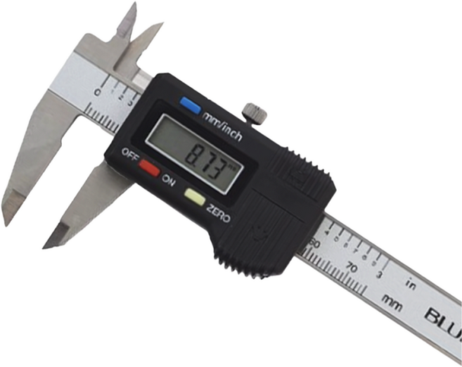 블루텍 디지털 캘리퍼스 전자노기스 BD500-75 미니사이즈