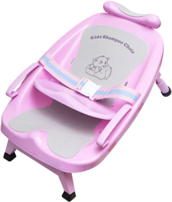 맘스베이비 곰돌이 샴푸의자, 1개, 핑크