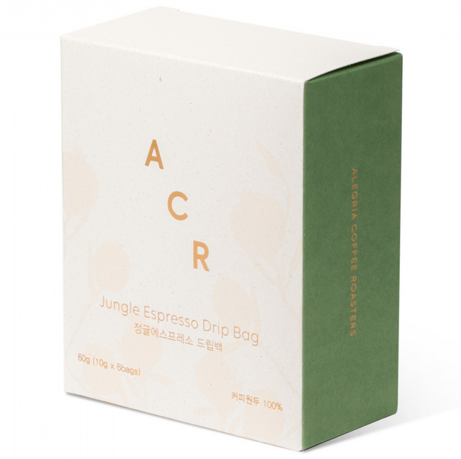 ACR 정글에스프레소 커피 드립백, 소, 6개입, 1개, 10g
