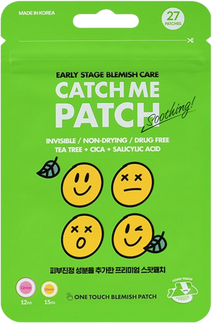 [189매] 초기 진정/수딩 여드름패치 재생테이프 트러블 뾰루지 스팟패치 캐치미패치, 7개, 27개입
