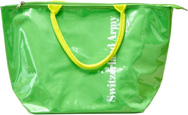 스위칠랜드 쿨러백 PVC 보냉가방 15L (차량용 골프용 피크닉용 장보기용), 네온그린