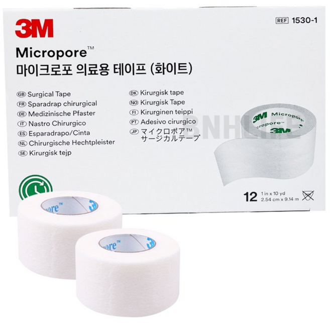 3M 마이크로포 1530-1 (2.54cm X 9.14cm*12개입), 1세트, 12개입