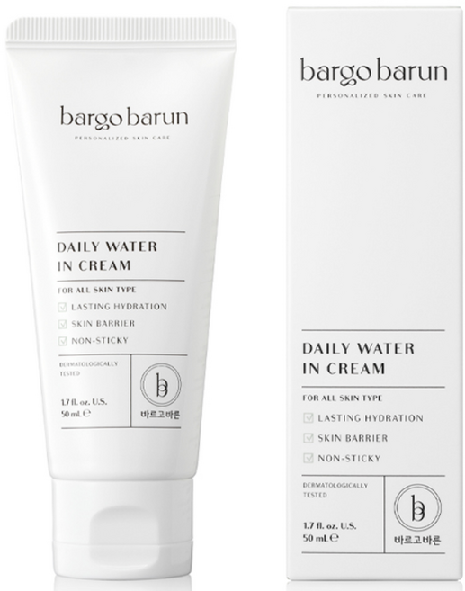 데일리 워터인 크림 100ml (50ml 1+1 구성) 주사 지루성 피부염 좁쌀 여드름 홍조 얼굴 가려움 오일프리 수분크림, 50ml, 1개