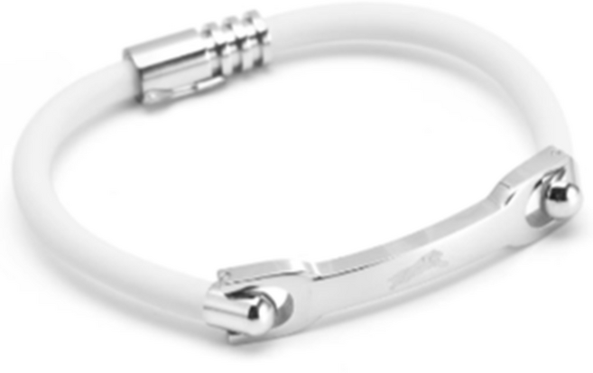 논스팍 정전기 방지 팔찌 게르마늄 건강팔찌 밴드, 화이트, 1개