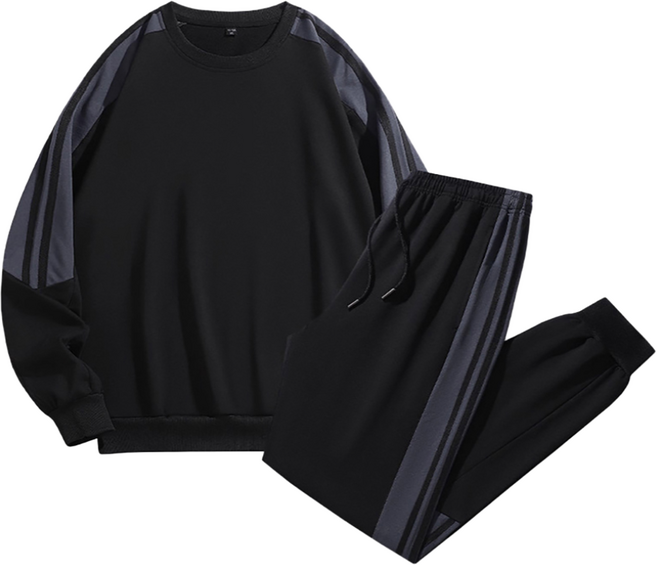 스타일닥터 남녀 공용 캐주얼 라운드 편안한 상하 세트