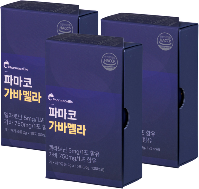파마코 가바멜라 천연 식물성 멜라토닌 5mg 함유 750mg, 1개, 45회분