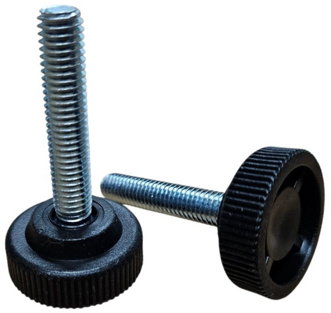 조절좌 (level foot) 레벨풋(30mm 마감캡용 8mm 나사), 검정, 1개